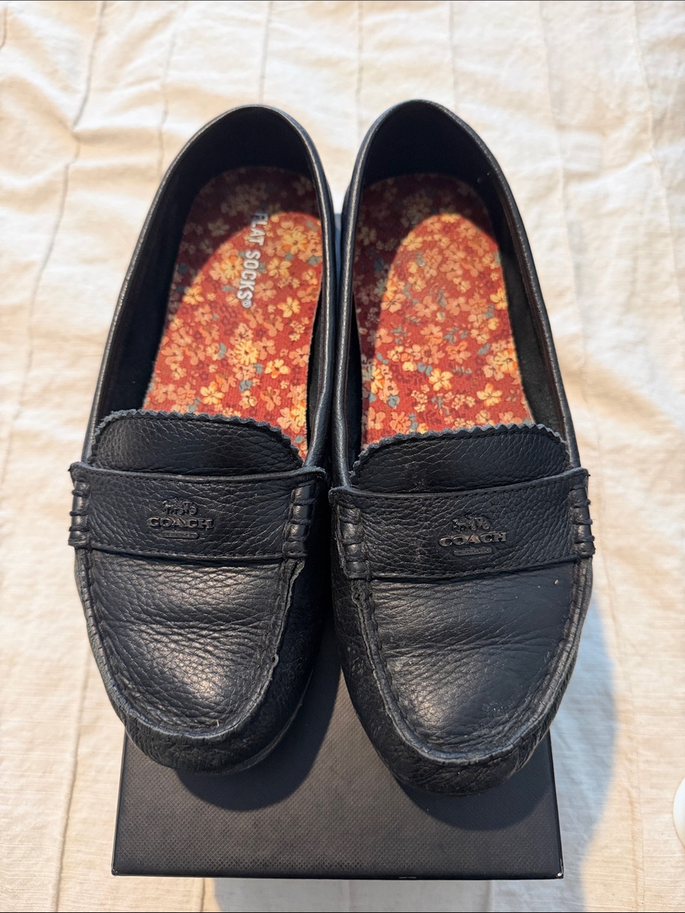 Coach Black Leather Women’s Loafers